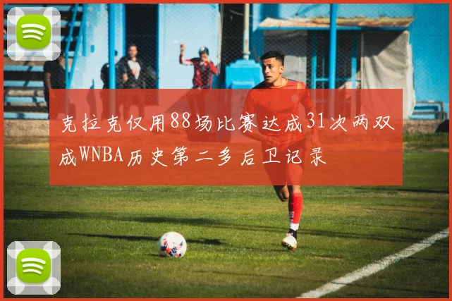 克拉克仅用88场比赛达成31次两双成WNBA历史第二多后卫记录